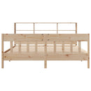 vidaXL tömör fenyőfa ágy matrac nélkül 180 x 200 cm