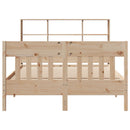 vidaXL tömör fenyőfa ágy matrac nélkül 150x200 cm