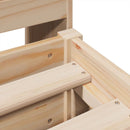 vidaXL tömör fenyőfa ágy matrac nélkül 180 x 200 cm