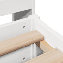 vidaXL fehér tömör fenyőfa ágy matrac nélkül 180 x 200 cm