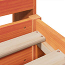 vidaXL viaszbarna tömör fenyőfa ágy matrac nélkül 180 x 200 cm