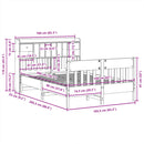 vidaXL viaszbarna tömör fenyőfa ágy matrac nélkül 160 x 200 cm