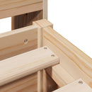 vidaXL tömör fenyőfa ágy matrac nélkül 150x200 cm