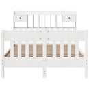 vidaXL fehér tömör fenyőfa ágy matrac nélkül 140 x 200 cm