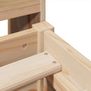 vidaXL tömör fenyőfa ágy matrac nélkül 135 x 190 cm