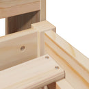 vidaXL tömör fenyőfa ágykeret matrac nélkül 90 x 190 cm