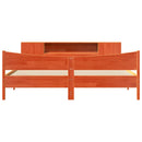 vidaXL viaszbarna tömör fenyőfa ágy matrac nélkül 200 x 200 cm