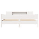 vidaXL fehér tömör fenyőfa ágy matrac nélkül 180 x 200 cm