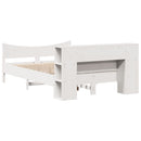 vidaXL fehér tömör fenyőfa ágy matrac nélkül 160 x 200 cm