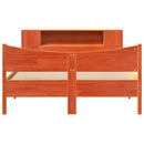 vidaXL viaszbarna tömör fenyőfa ágy matrac nélkül 160 x 200 cm