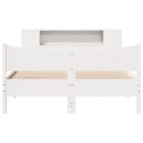 vidaXL fehér tömör fenyőfa ágy matrac nélkül 150 x 200 cm