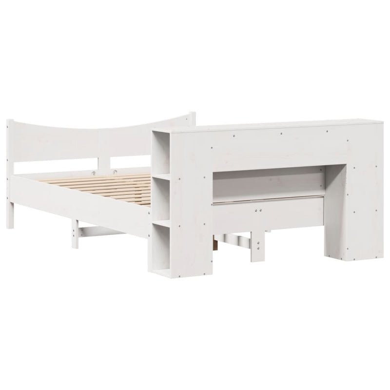 vidaXL fehér tömör fenyőfa ágy matrac nélkül 150 x 200 cm