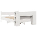 vidaXL fehér tömör fenyőfa ágy matrac nélkül 140 x 200 cm