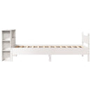 vidaXL fehér tömör fenyőfa ágy matrac nélkül 75 x 190 cm