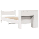 vidaXL fehér tömör fenyőfa ágy matrac nélkül 75 x 190 cm