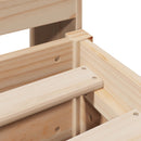 vidaXL tömör fenyőfa ágy matrac nélkül 180 x 200 cm