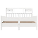 vidaXL fehér tömör fenyőfa ágy matrac nélkül 180 x 200 cm