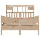 vidaXL tömör fenyőfa ágy matrac nélkül 140 x 200 cm