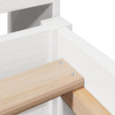 vidaXL fehér tömör fenyőfa ágy matrac nélkül 90 x 200 cm