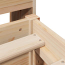 vidaXL tömör fenyőfa ágy matrac nélkül 140 x 190 cm