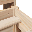 vidaXL tömör fenyőfa ágy matrac nélkül 135 x 190 cm