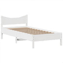 vidaXL fehér tömör fenyőfa ágy matrac nélkül 75 x 190 cm