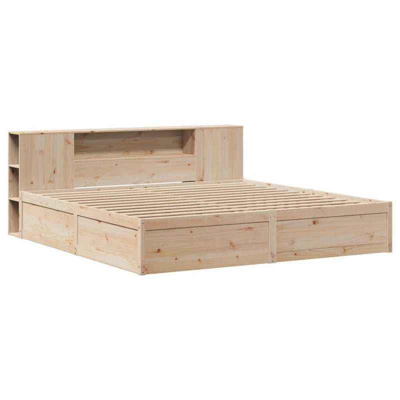 vidaXL tömör fenyőfa ágy matrac nélkül 200 x 200 cm