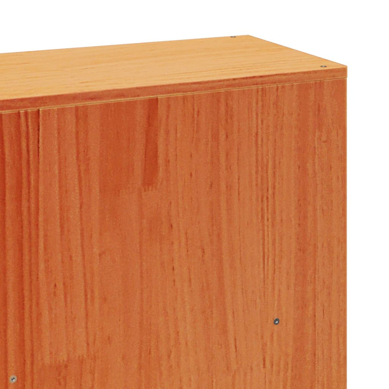 vidaXL viaszbarna tömör fenyőfa ágy matrac nélkül 200 x 200 cm