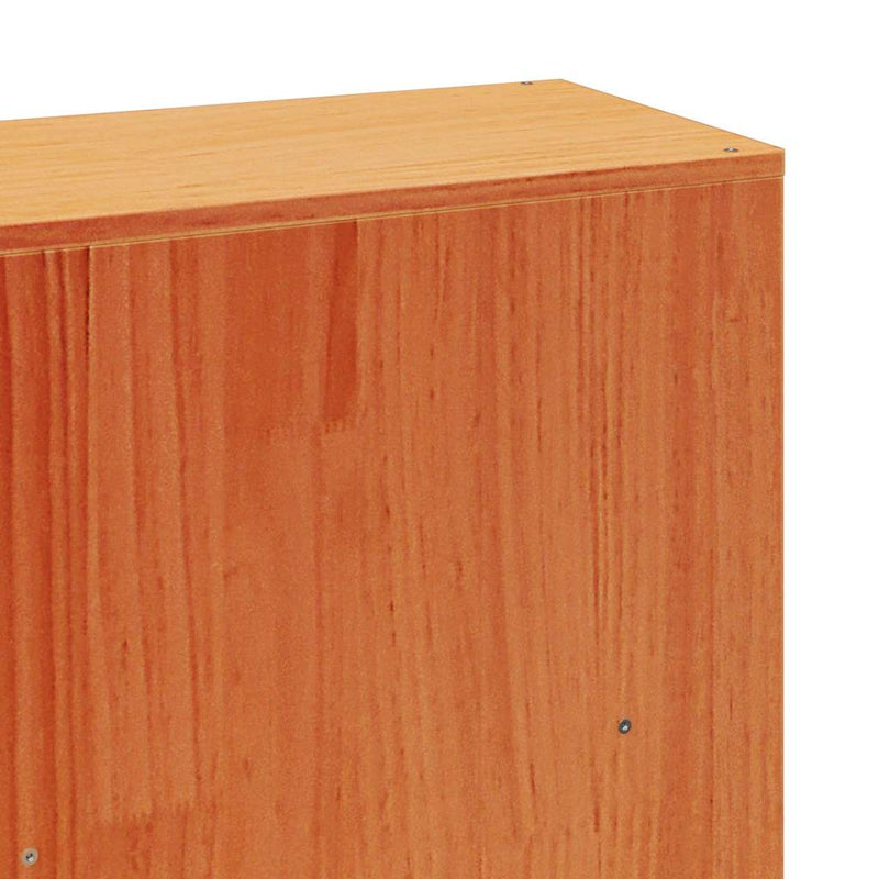 vidaXL viaszbarna tömör fenyőfa ágy matrac nélkül 180 x 200 cm