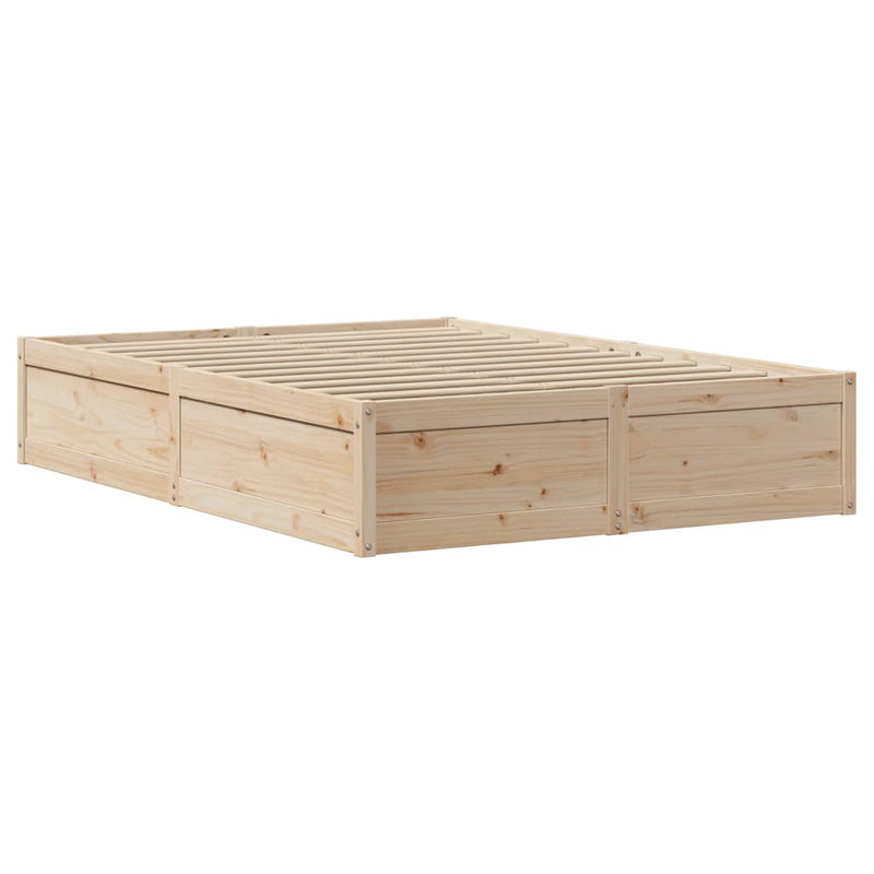 vidaXL tömör fenyőfa ágy matrac nélkül 160 x 200 cm