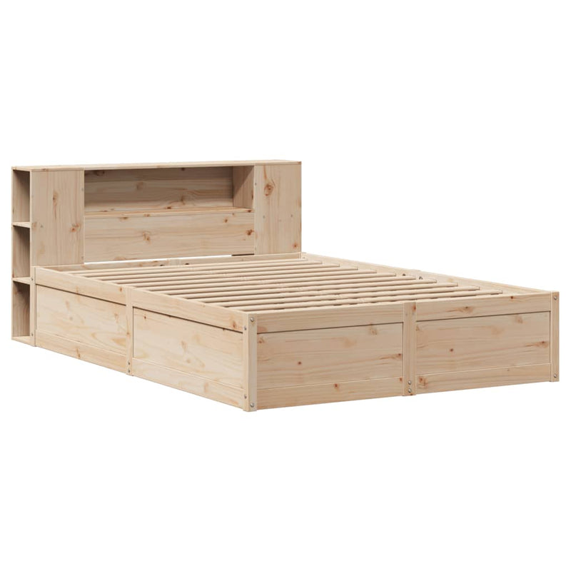 vidaXL tömör fenyőfa ágy matrac nélkül 140 x 190 cm