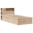 vidaXL tömör fenyőfa ágy matrac nélkül 75 x 190 cm