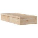 vidaXL tömör fenyőfa ágy matrac nélkül 75 x 190 cm