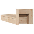 vidaXL tömör fenyőfa ágy matrac nélkül 75 x 190 cm