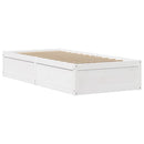 vidaXL fehér tömör fenyőfa ágy matrac nélkül 75 x 190 cm