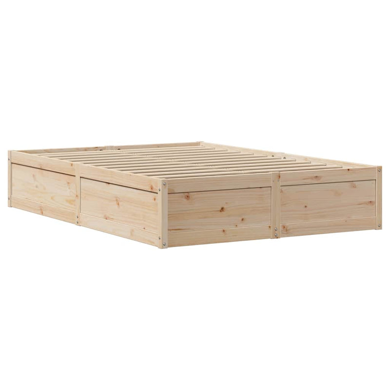 vidaXL tömör fenyőfa ágy matrac nélkül 160 x 200 cm