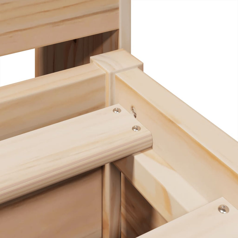 vidaXL tömör fenyőfa ágy matrac nélkül 150x200 cm