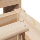 vidaXL tömör fenyőfa ágy matrac nélkül 100 x 200 cm