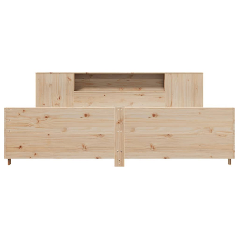 vidaXL tömör fenyőfa ágy matrac nélkül 180 x 200 cm