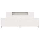 vidaXL fehér tömör fenyőfa ágy matrac nélkül 180 x 200 cm