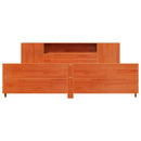 vidaXL viaszbarna tömör fenyőfa ágy matrac nélkül 180 x 200 cm