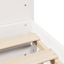 vidaXL fehér tömör fenyőfa ágy matrac nélkül 160 x 200 cm