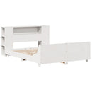 vidaXL fehér tömör fenyőfa ágy matrac nélkül 150 x 200 cm