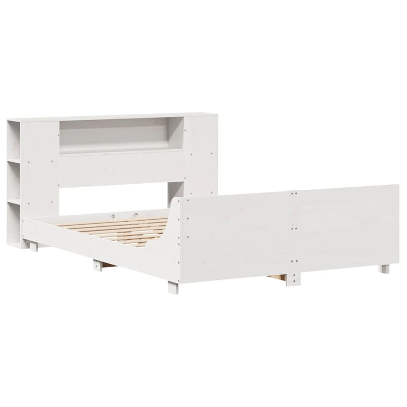 vidaXL fehér tömör fenyőfa ágy matrac nélkül 150 x 200 cm