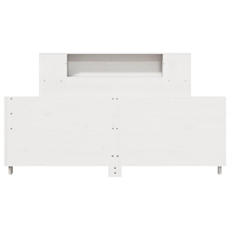 vidaXL fehér tömör fenyőfa ágy matrac nélkül 140 x 200 cm