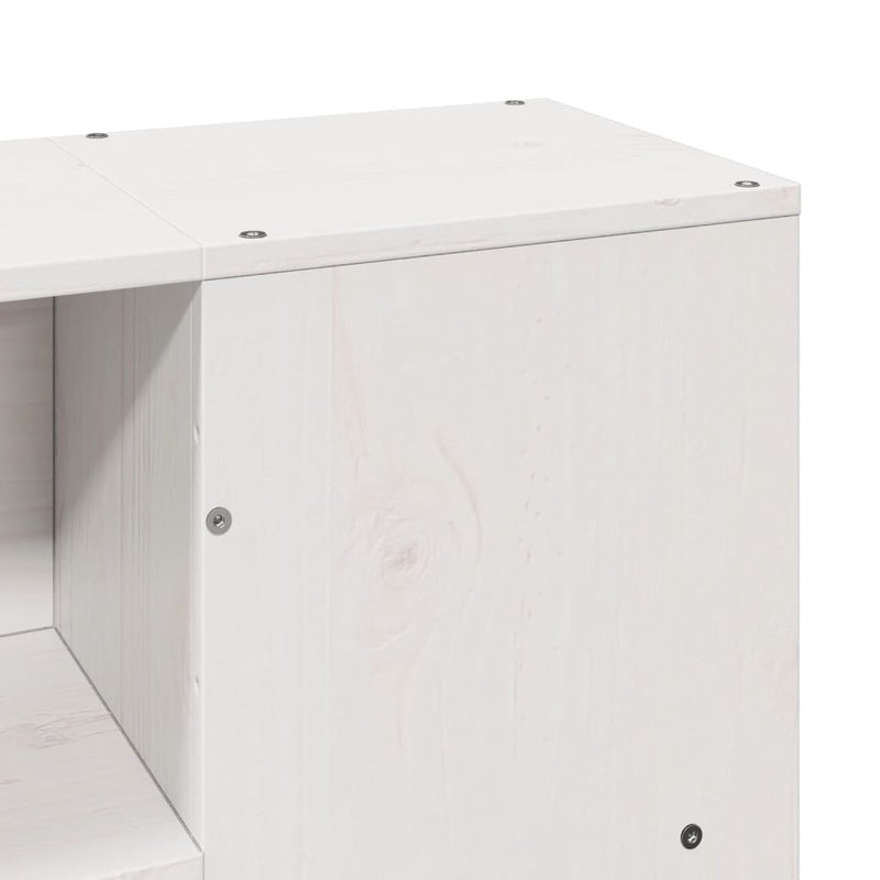 vidaXL fehér tömör fenyőfa ágy matrac nélkül 120 x 200 cm