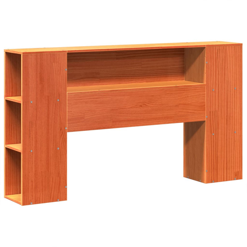 vidaXL viaszbarna tömör fenyőfa ágy matrac nélkül 120 x 200 cm