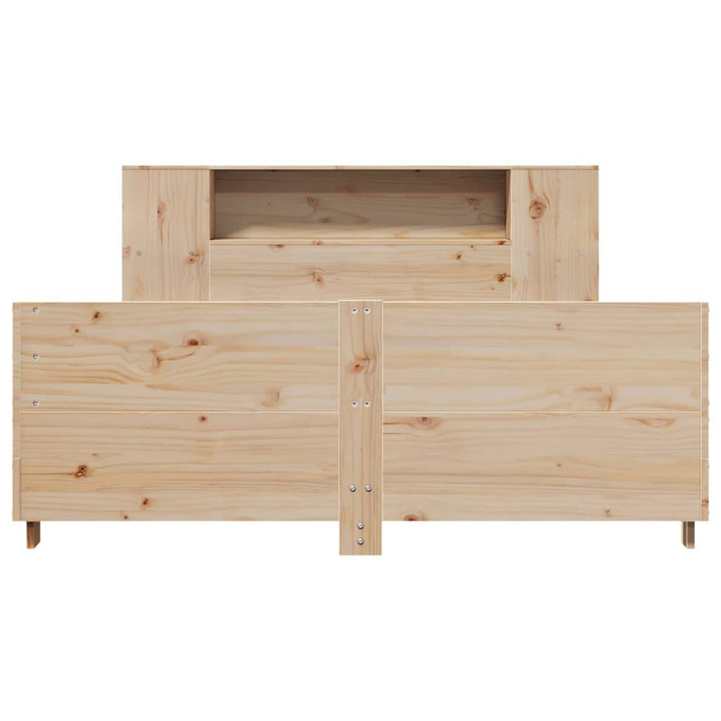 vidaXL tömör fenyőfa ágy matrac nélkül 140 x 190 cm