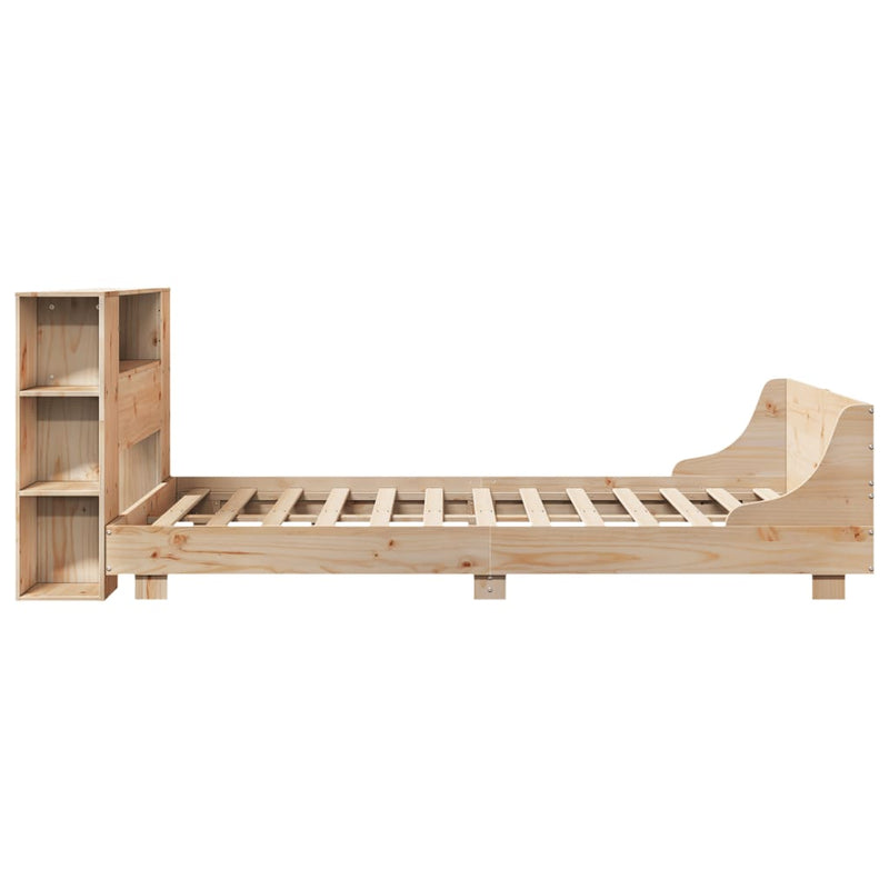 vidaXL tömör fenyőfa ágy matrac nélkül 140 x 190 cm