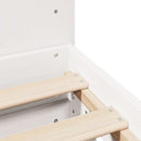 vidaXL fehér tömör fenyőfa ágy matrac nélkül 140x190 cm